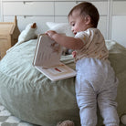 Sage Squishie Spot in Microsuede