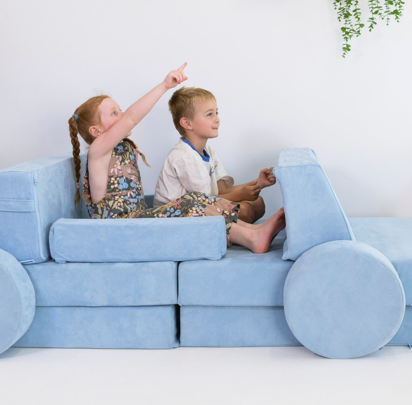 Sky Play Couch in Microsuede