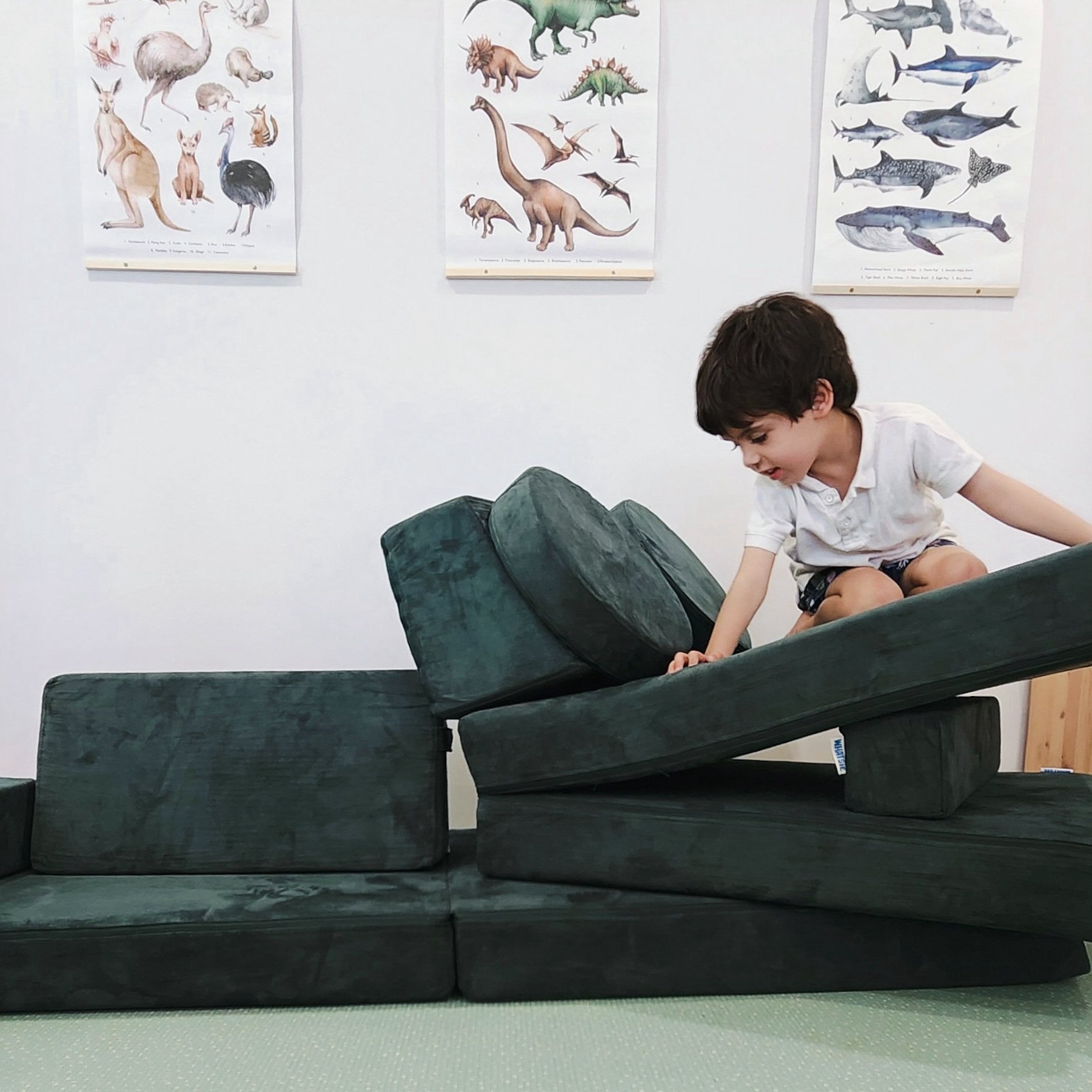 Forest Play Couch in Microsuede