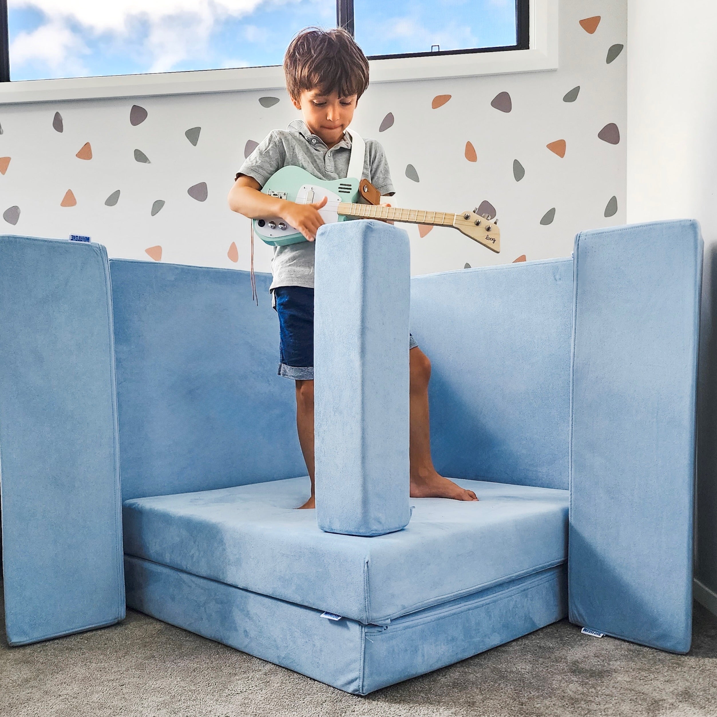 Sky Play Couch in Microsuede