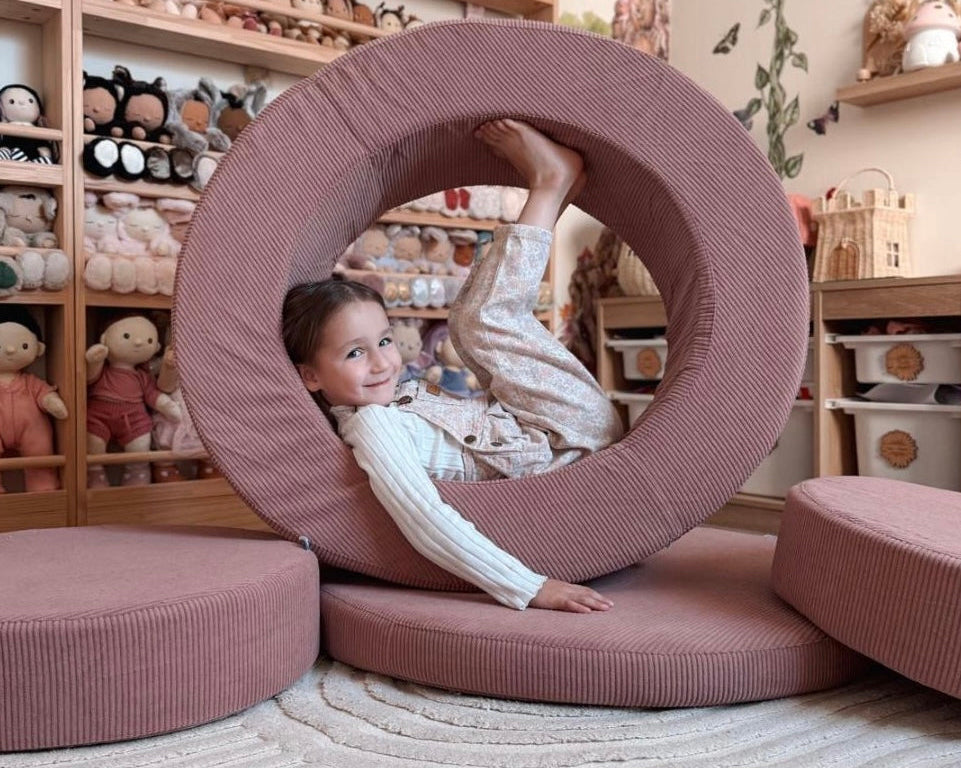 Whottie Play Ottoman | Corduroy Petal