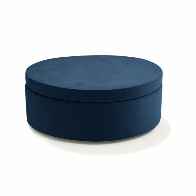 Single dark blue Whottie play ottoman – children’s play furniture for seating and imaginative play