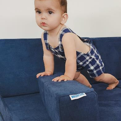 Midnight Play Couch in Microsuede