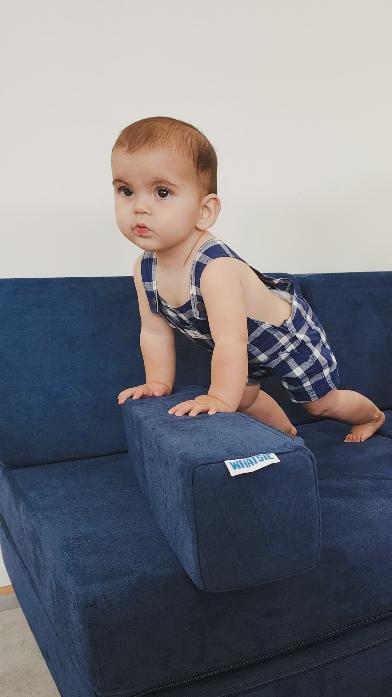 Midnight Play Couch in Microsuede