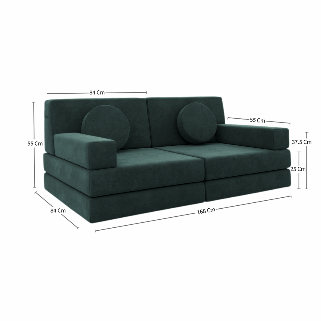 Forest Play Couch in Microsuede