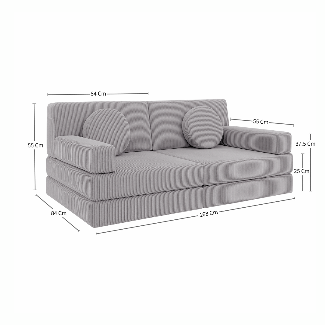 Pebble Play Couch in Corduroy