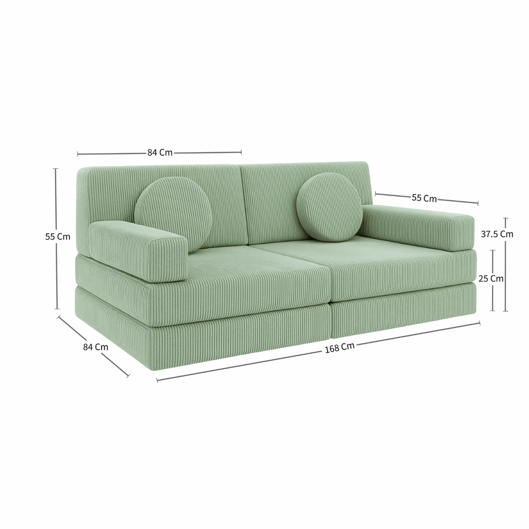 Jungle Play Couch in Corduroy