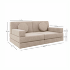 Oat Play Couch in Microsuede