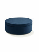 Single dark blue Whottie play ottoman – children’s play furniture for seating and imaginative play